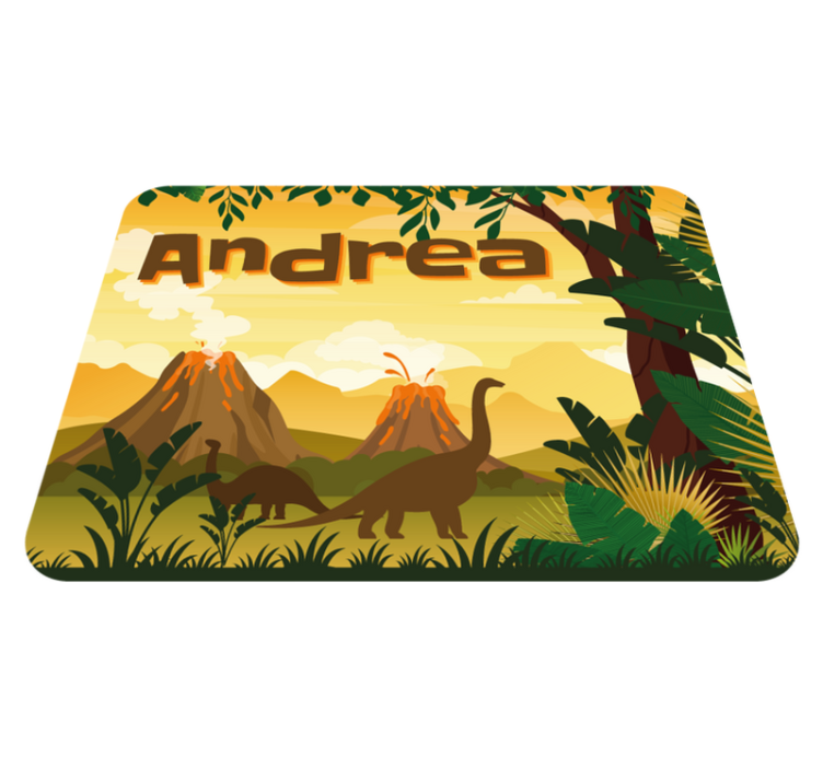 Jurassic Landscape custom vinyl carpet - TenStickers