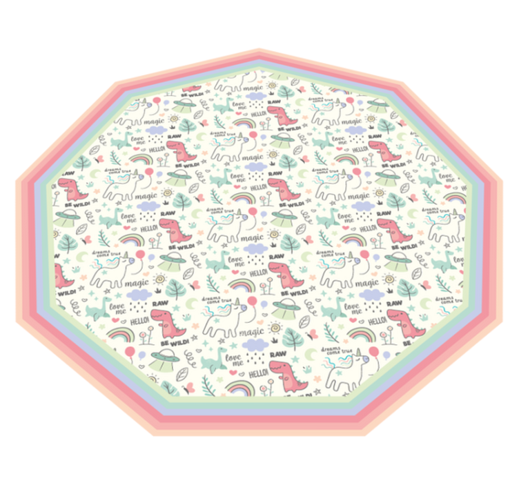 Playful Alphabet Motif kids vinyl carpet - TenStickers