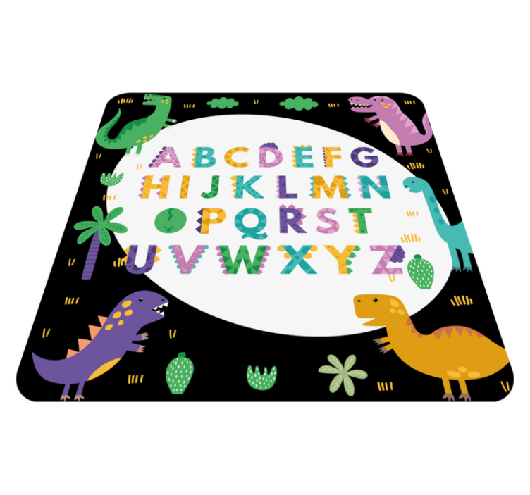 Colorful Educational Playtime alphabet vinyl carpet - TenStickers