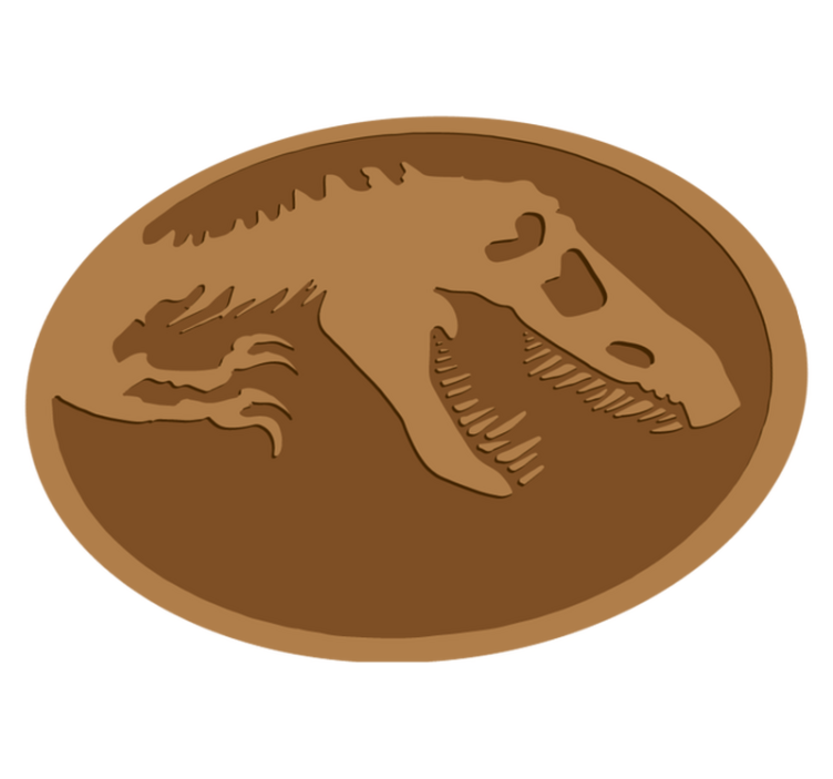 Dinosaur Fossil Depiction animal vinyl carpet - TenStickers