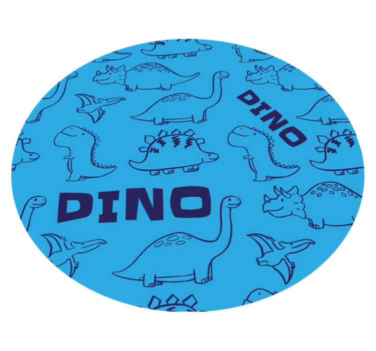Dinosaur Themed kids vinyl carpet - TenStickers