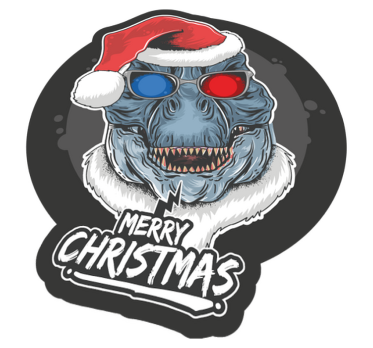 Festive Monster Cheer Christmas vinyl carpet - TenStickers