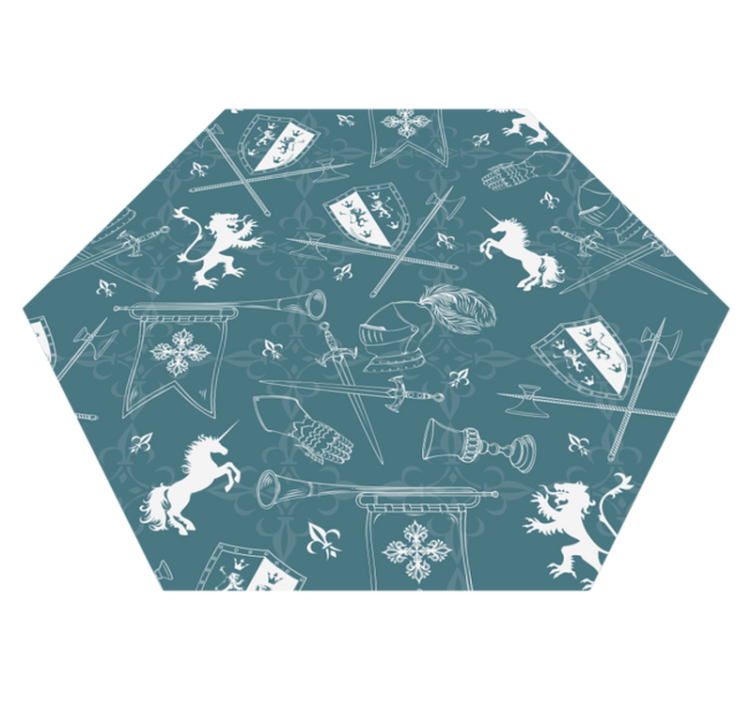Medieval Chivalry game vinyl carpet - TenStickers