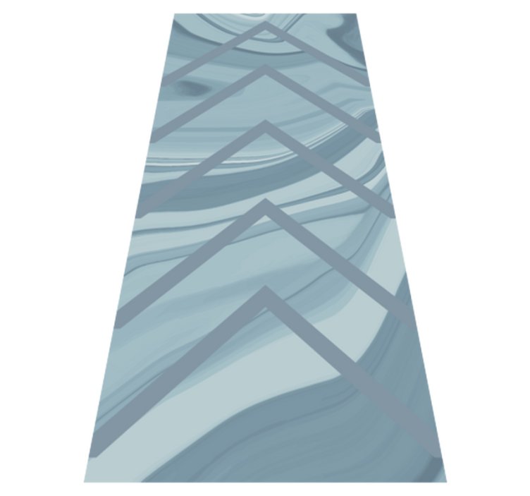 Stylish Blue Waves marble vinyl carpet - TenStickers