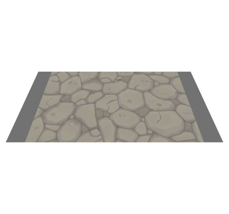 Pebble Pathway stone effect vinyl carpet - TenStickers