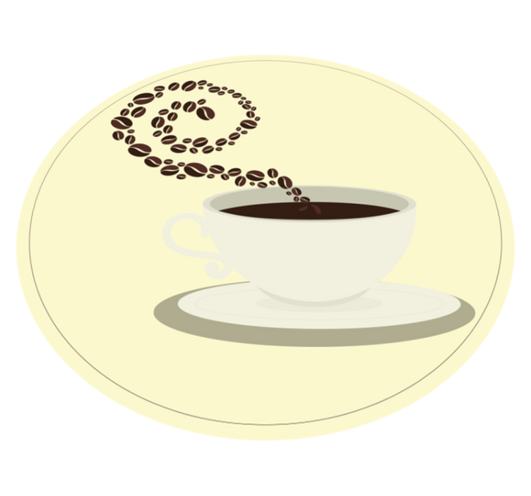 Coffee Aroma Imagery kitchen vinyl carpet - TenStickers