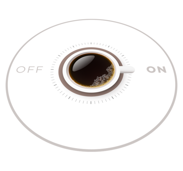 Caffeine Toggle custom vinyl carpet - TenStickers