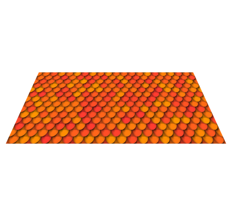 Roof Tile Pattern vinyl rug - TenStickers