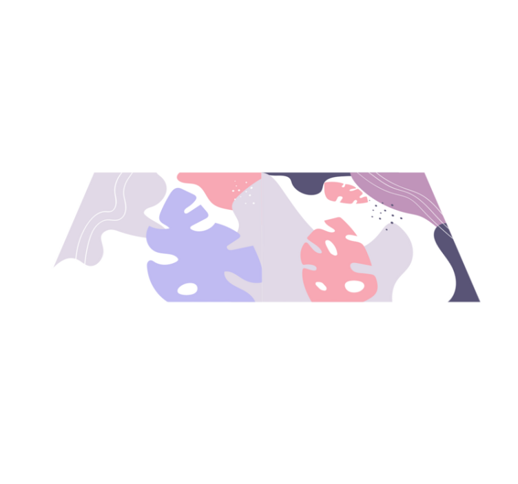 Abstract Monstera texture vinyl carpet - TenStickers