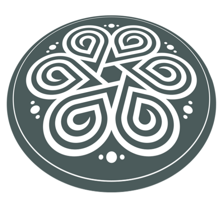 Celtic Circle mandala vinyl carpet - TenStickers