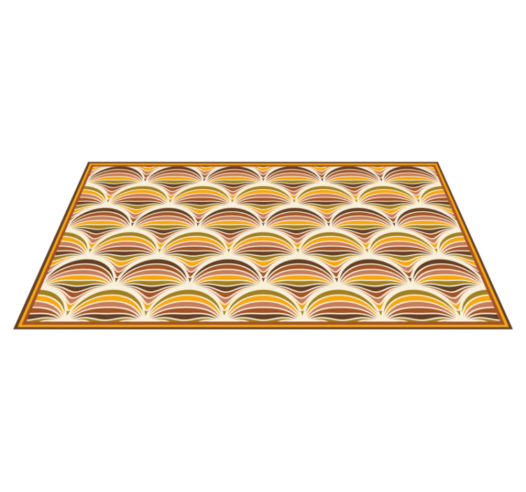 Retro Swirl Pattern geometric vinyl carpet - TenStickers