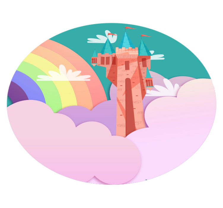 Castle Fantasy kids vinyl carpet - TenStickers
