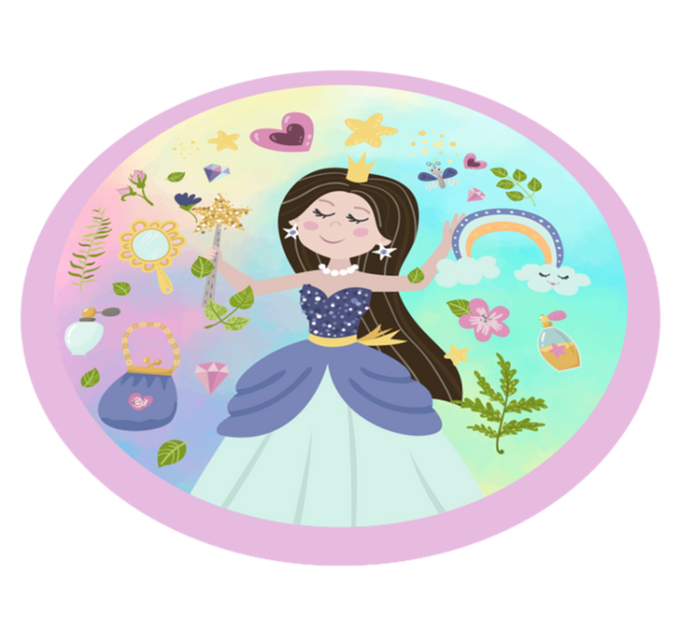 Fairytale Princess kids vinyl carpet - TenStickers