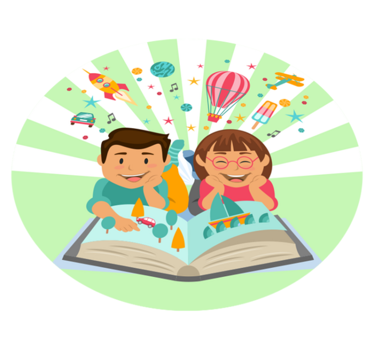 Imaginative Reading kids vinyl carpet - TenStickers