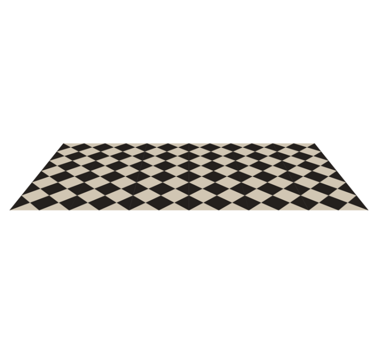 Diamonds Edward modern kitchen vinyl rug - TenStickers
