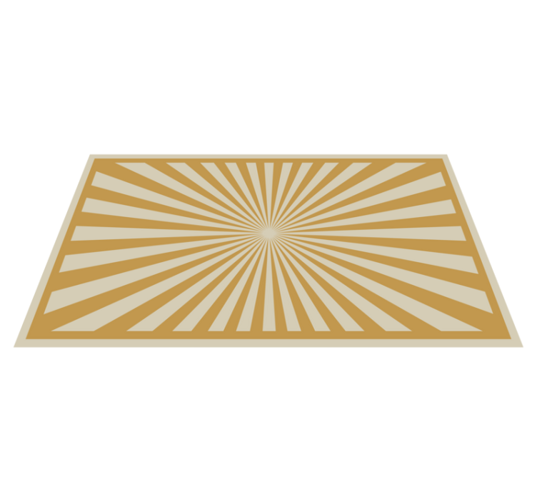 Sunburst rug modern design - TenStickers