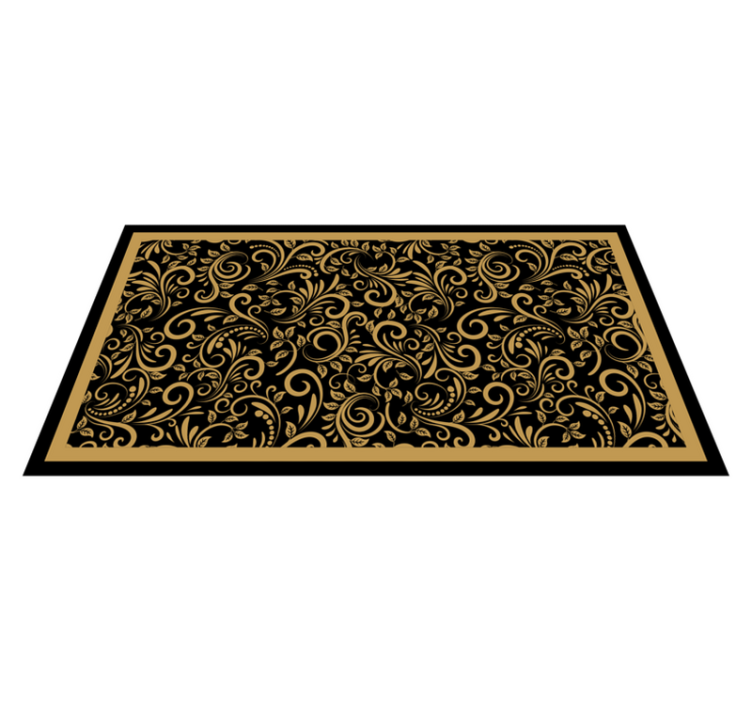 Ornate Swirl Patterns vintage vinyl carpet - TenStickers