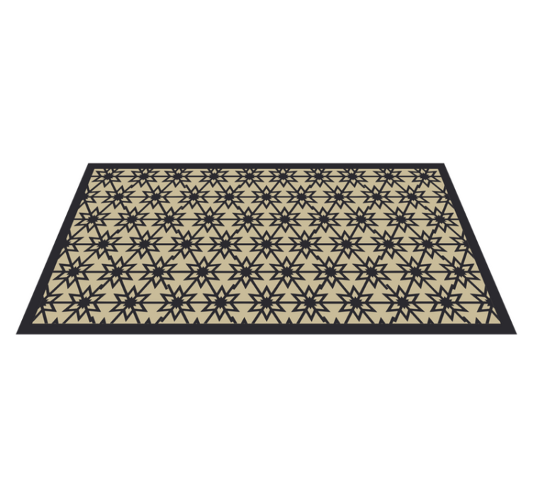 Starburst Pattern dining room vinyl carpet - TenStickers