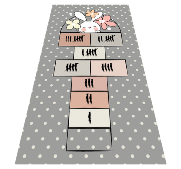 Hopscotch Gameplay nursery vinyl carpet - TenStickers