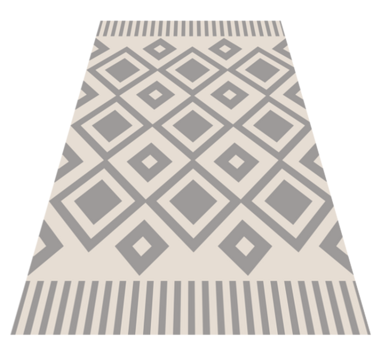 Grey elegant shapes geometric vinyl carpet - TenStickers