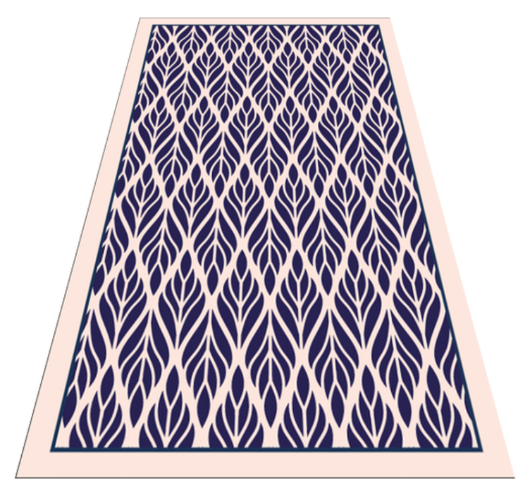 Angular Leaf Pattern geometric vinyl carpet - TenStickers