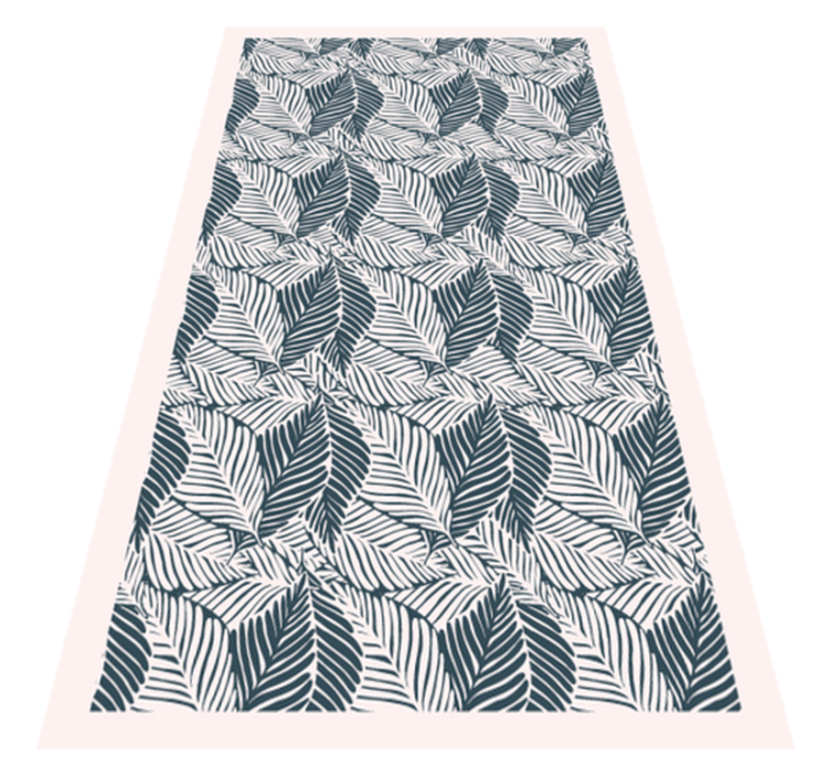 Lush Leaf Patterns nature vinyl carpet - TenStickers