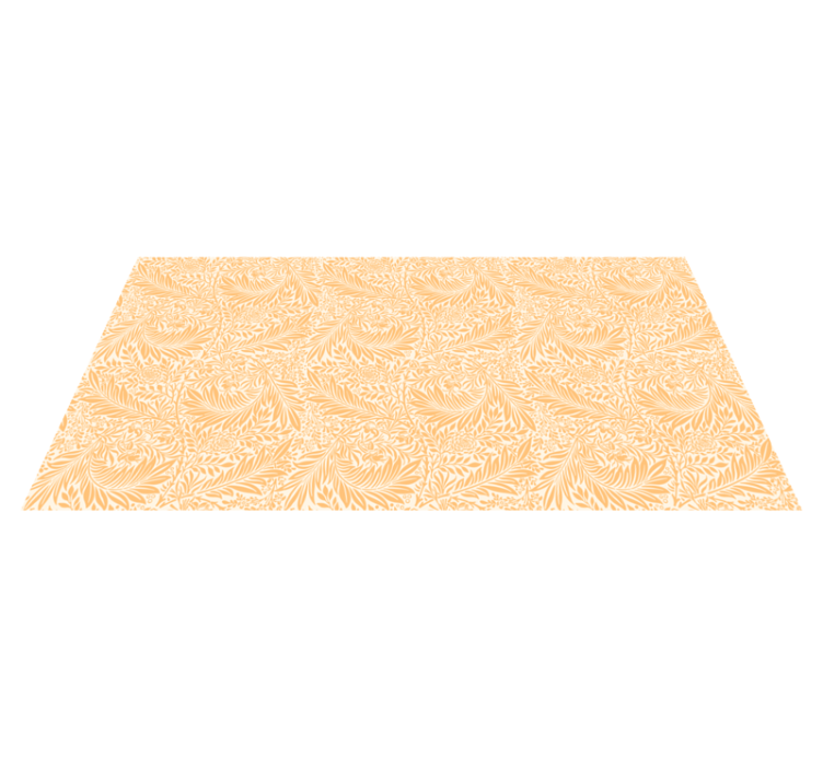 Botanical Leafy Pattern floral vinyl carpet - TenStickers