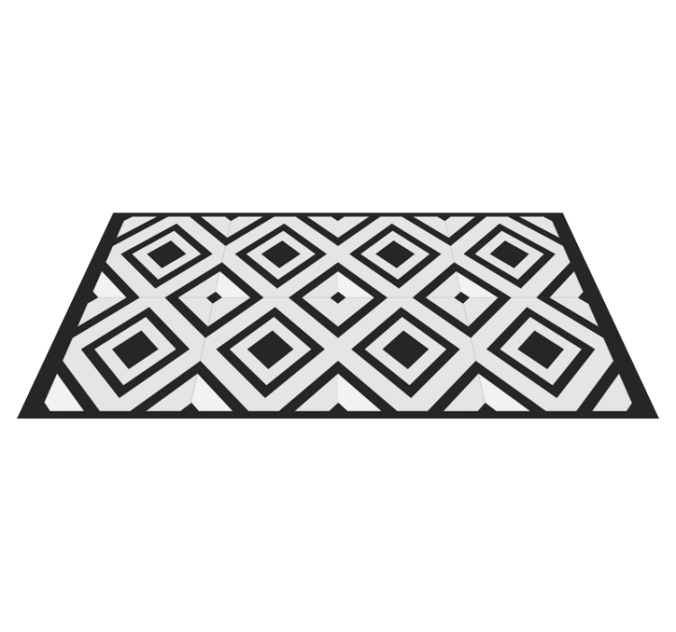 Diamond Pattern Mat geometric vinyl carpet - TenStickers