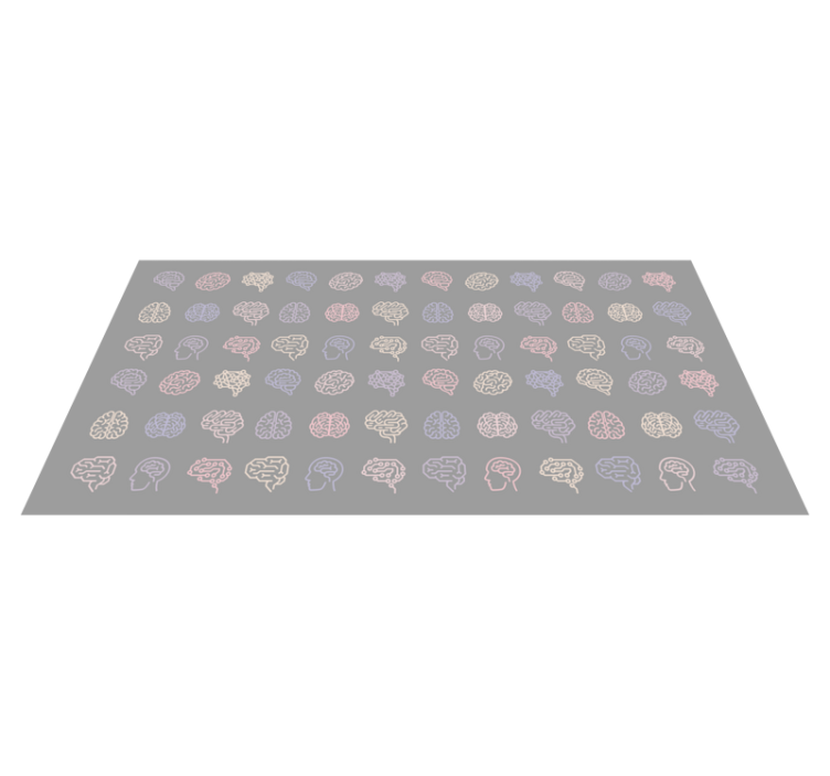 Educational Brain Patterns kids vinyl carpet - TenStickers
