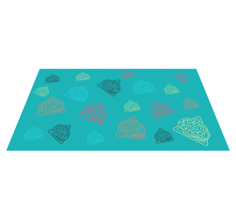 Abstract Brain Patterns kids vinyl carpet - TenStickers