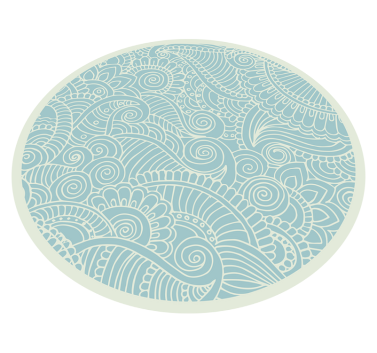 Nautical Mandala mandala vinyl rug - TenStickers
