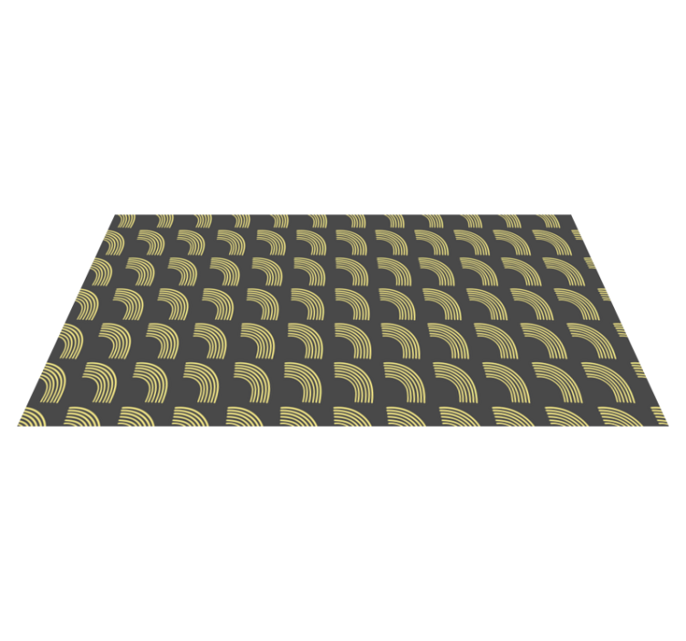 Geometric Arc Patterns striped vinyl carpet - TenStickers