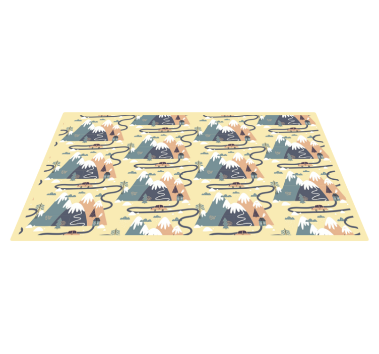 Mountain Wildlife kids vinyl carpet - TenStickers