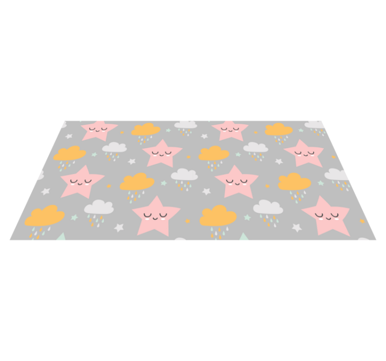 Dreamy Sky Pattern nursery vinyl carpet - TenStickers