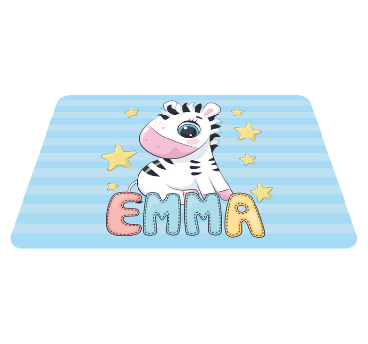 Zebra Striped Fun kids vinyl carpet - TenStickers