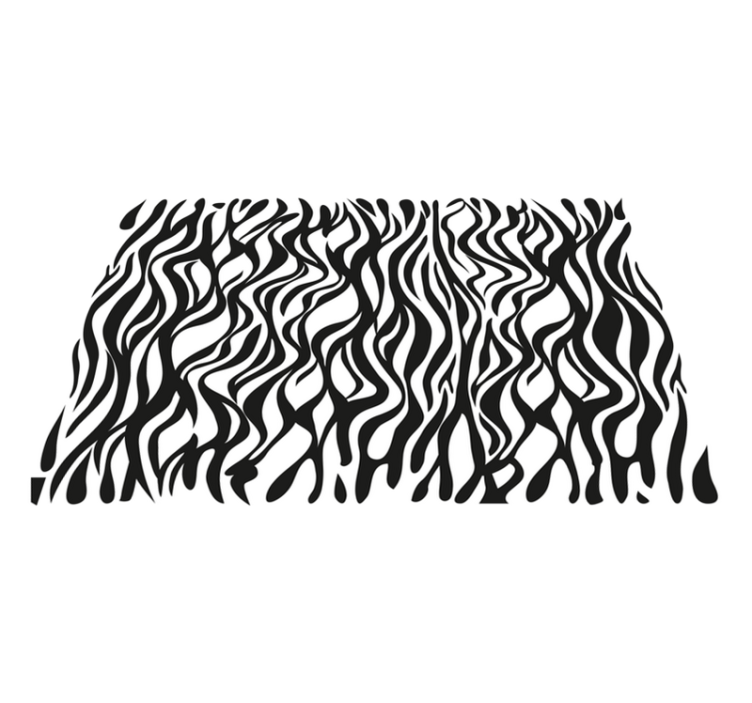 Zebra-Inspired Pattern animal print vinyl carpet - TenStickers