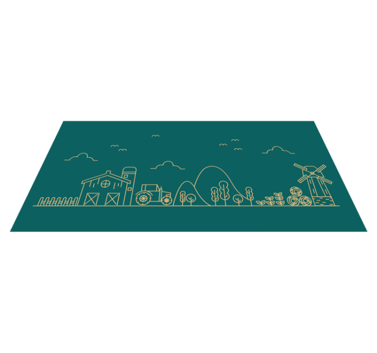 Learning Farm Adventure game vinyl carpet - TenStickers