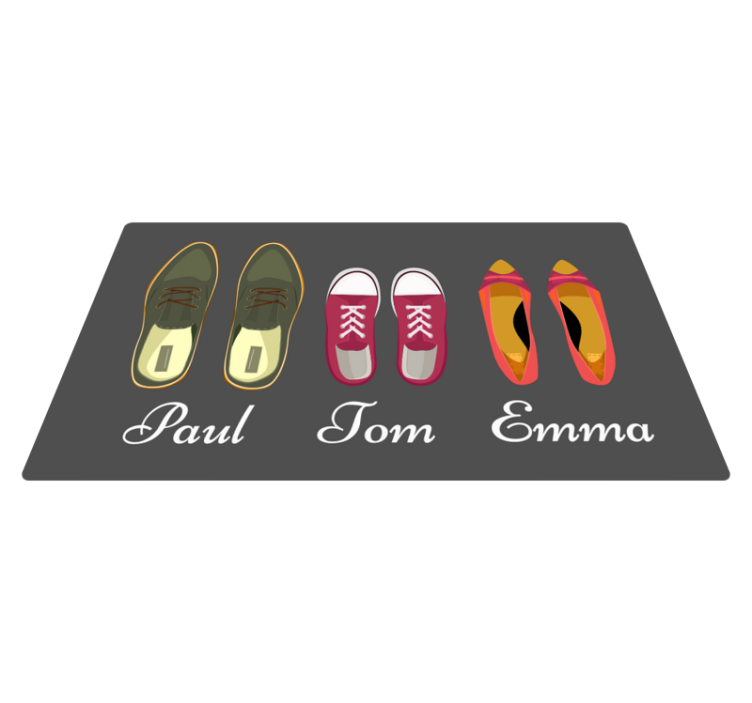 Customizable Footwear custom vinyl carpet - TenStickers