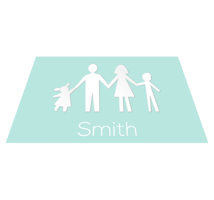 Customizable Family custom vinyl carpet - TenStickers