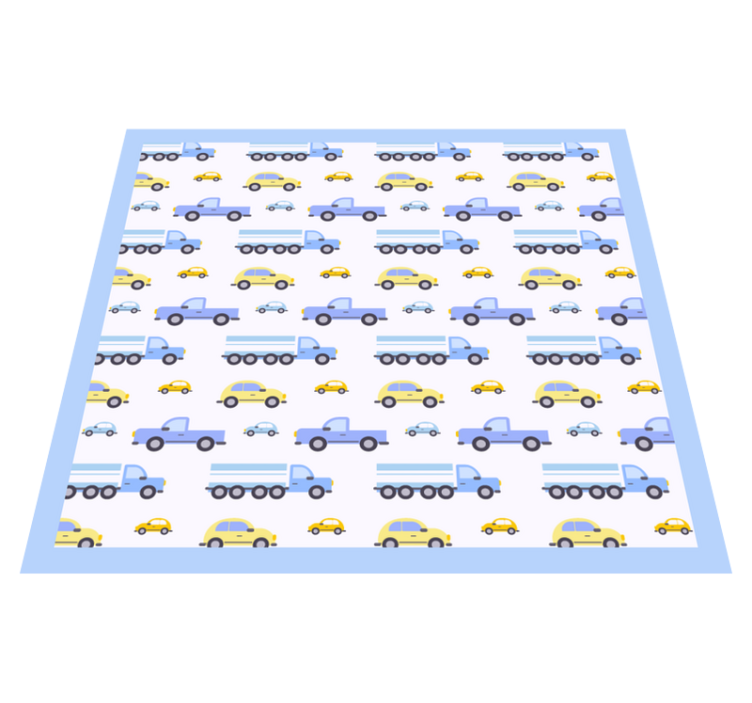 Playful Traffic Theme kids vinyl carpet - TenStickers