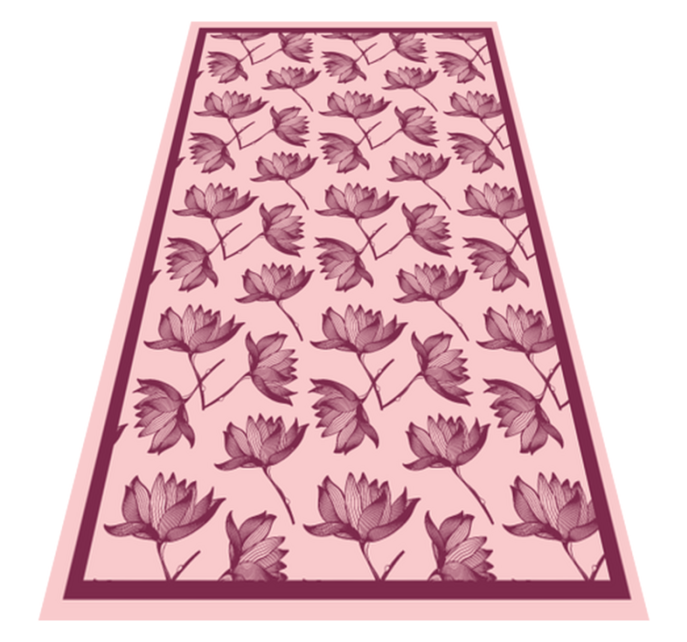 Floral vinyl carpet floral pattern decor - TenStickers