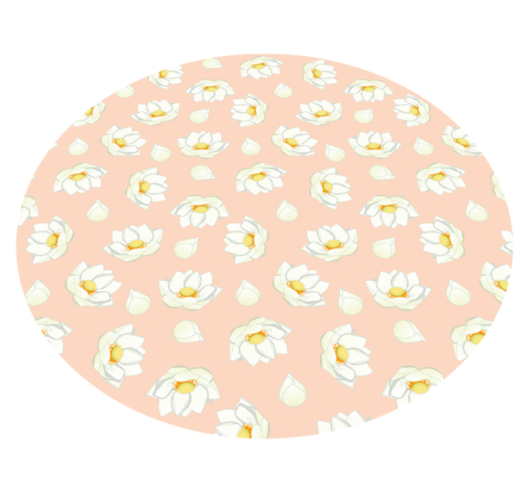 Flower Bloom floral vinyl carpet - TenStickers