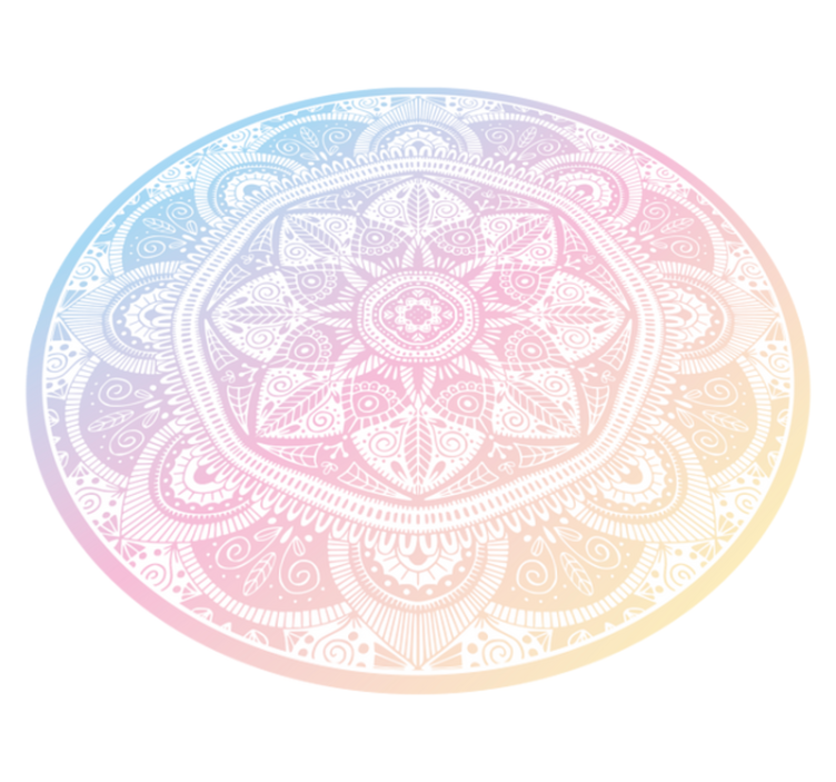 Gradient Mandala Artwork mandala vinyl carpet - TenStickers