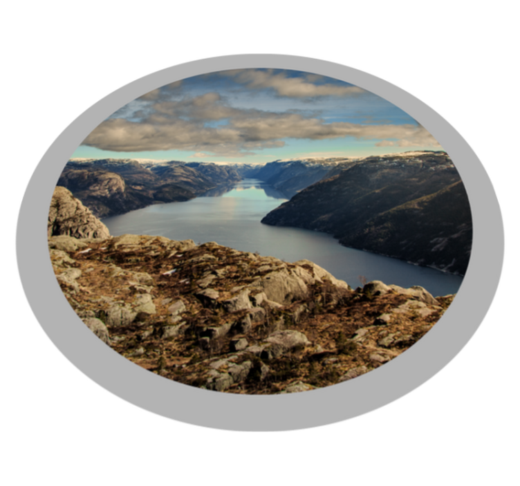 Scenic Landscape View nature vinyl carpet - TenStickers