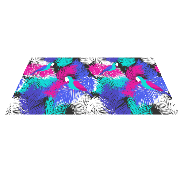 Tropical Toucan animal vinyl carpet - TenStickers