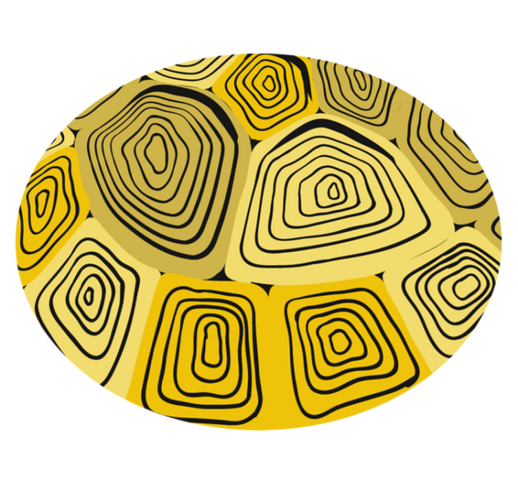 Concentric Abstraction geometric vinyl carpet - TenStickers
