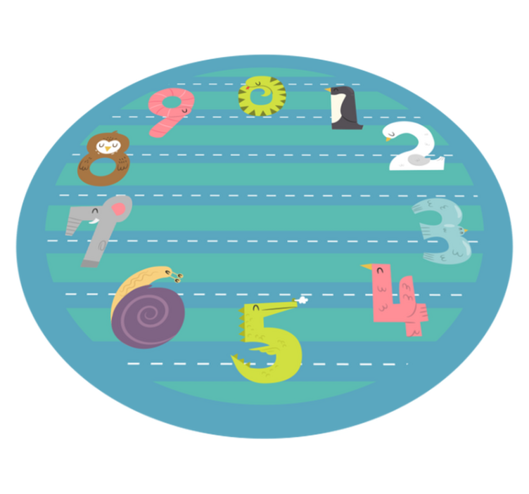 Circular Racetrack kids vinyl carpet - TenStickers