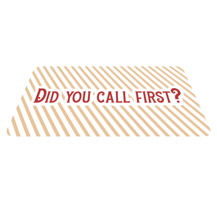 Call First Inquiry custom vinyl carpet - TenStickers