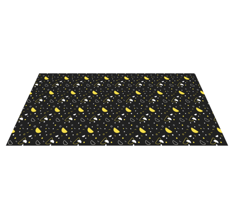 Geometric Lemon Pattern striped vinyl carpet - TenStickers