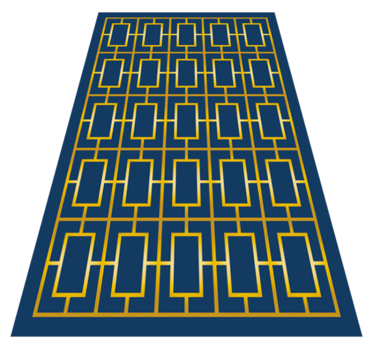 Geometric vinyl carpet geometric elegance - TenStickers
